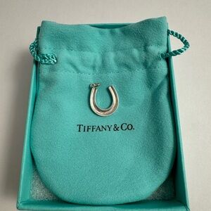 100% Authentic Tiffany & Co. Sterling Silver Horseshoe Charm Bracelet Necklace